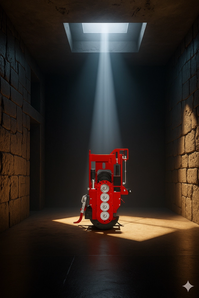 روتیواتور تاشو دو طرفه زراعی