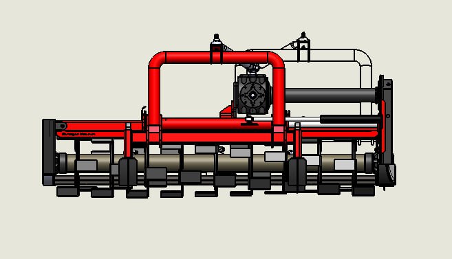روتیواتور کشویی هیدرولیک