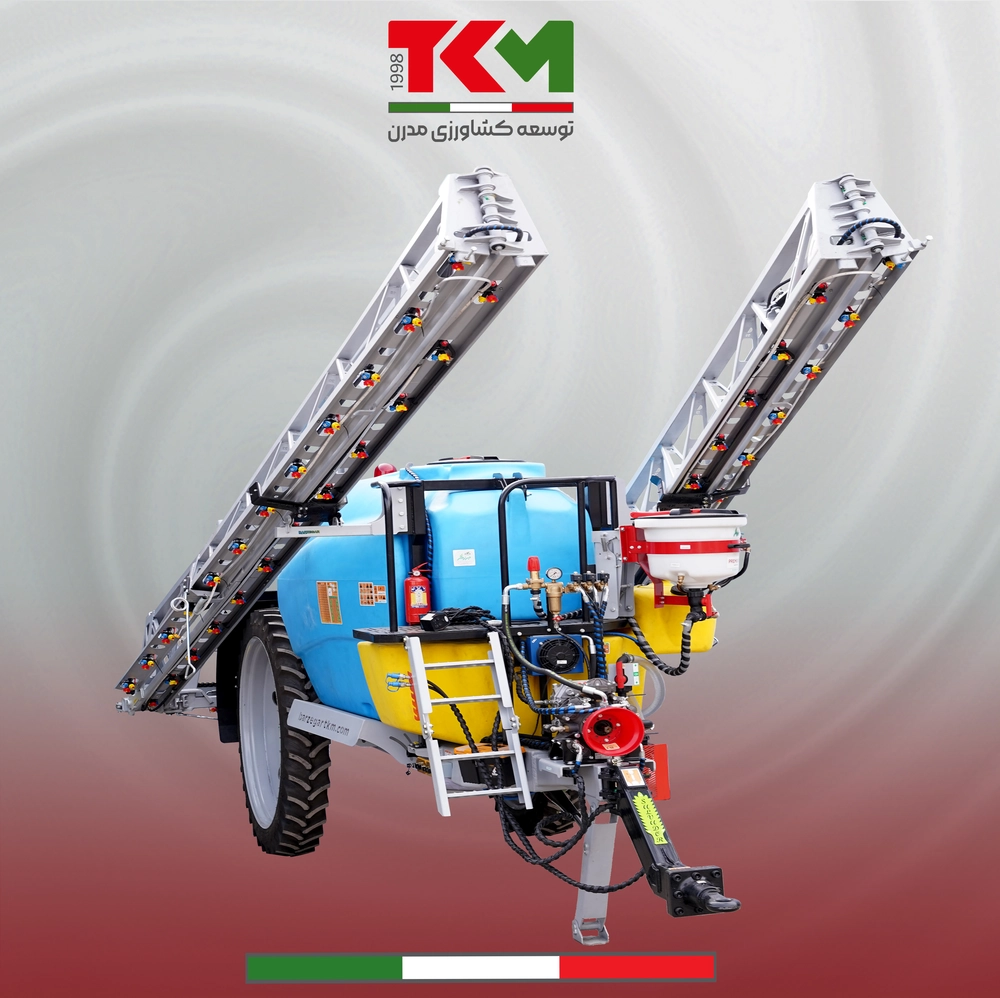 سمپاش بوم دار 3000لیتری کششی بوم 28متری هیدرولیک برقی