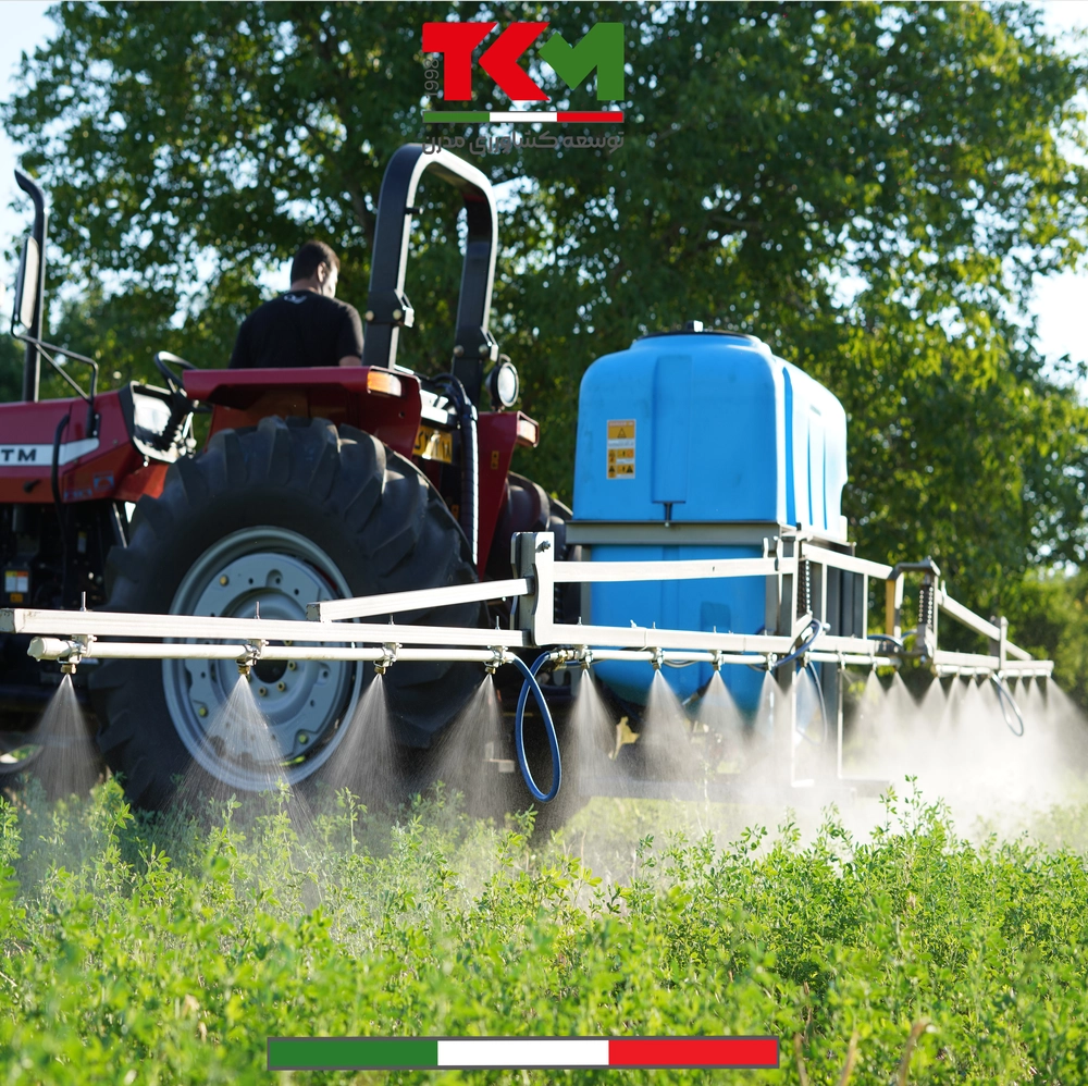 سمپاش بوم دار 600لیتری کمپرسی بوم 12 متری