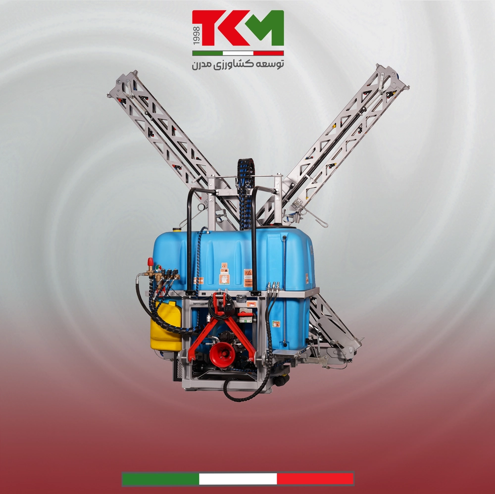 سمپاش بوم دار 800 لیتری کمپرسی بوم 14 متری هیدرولیکی