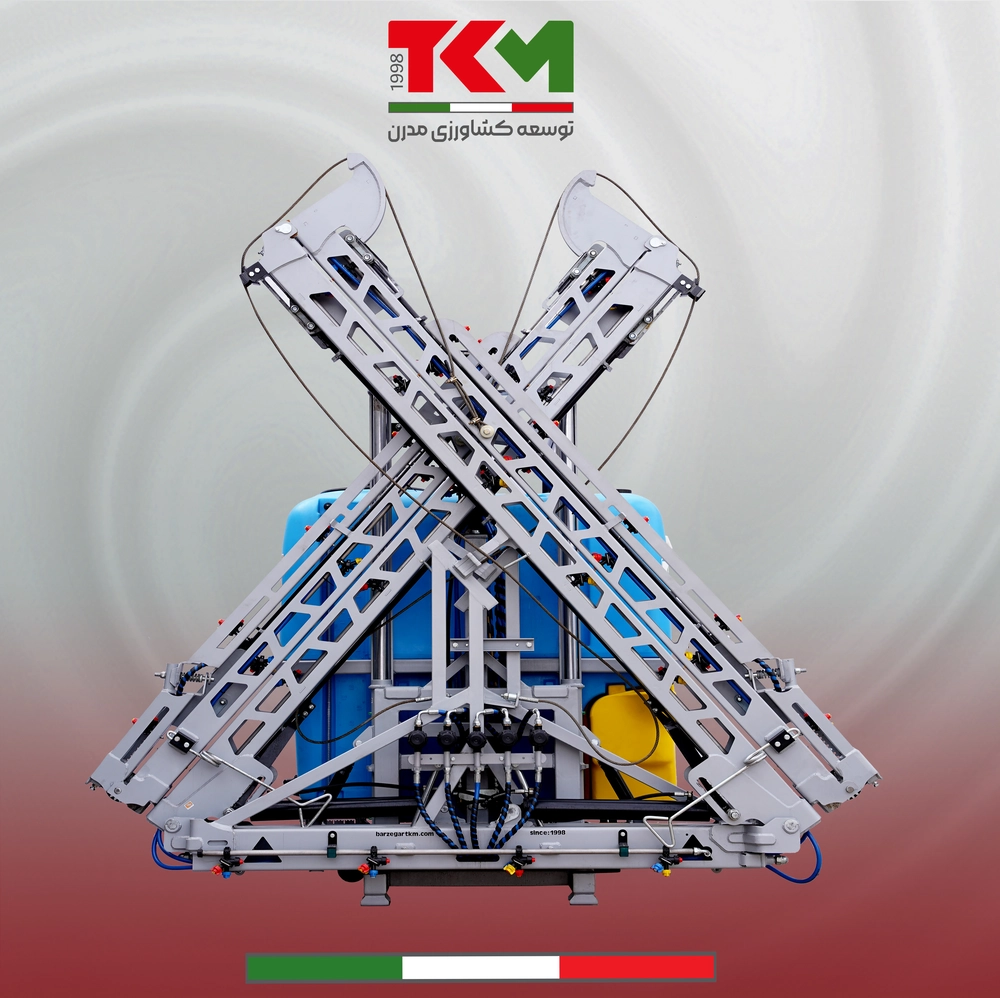 سمپاش بوم دار 1000لیتری کمپرسی بوم 20 متری هیدرولیکی